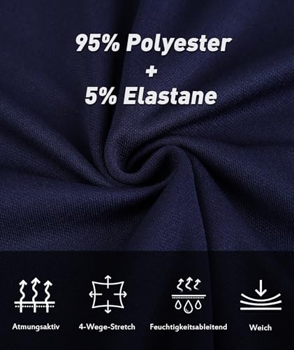 Miniatura 4 de Swisswell Hombre Polo Manga Corta Transpirable Golf Tenis Polo Verano Camiseta Casual