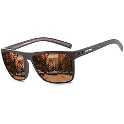 ZENOTTIC Polarized Sunglasses for Men Lightweight TR90 Frame UV400 Protection Square Sun Glasses