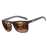 ZENOTTIC Sonnenbrille Herren Polarisiert Leichte TR90 Rahmen UV400 Schutz Quadrat Sonnenbrille