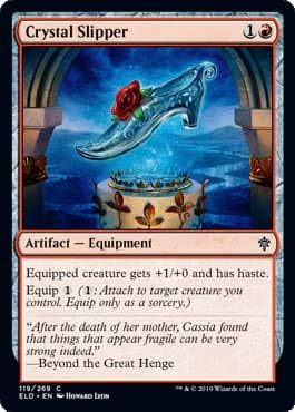 Magic: The Gathering - Crystal Slipper (119) Foil - Throne of Eldraine: Collectible Card, 1 Piece