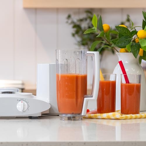 Image of Bosch Blender Bundle - White Universal Plus Mixer, Dough Hook Extender, and Blender