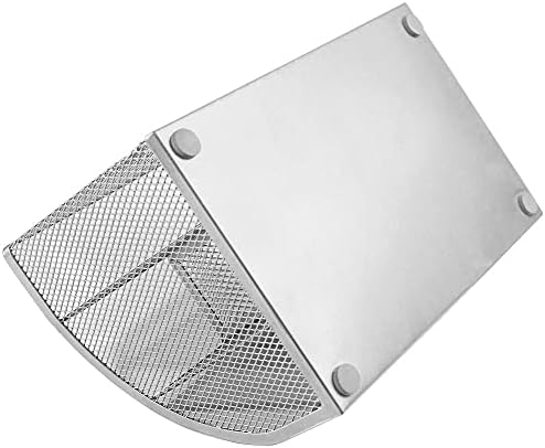 DARUITE Desk Organiser, Desk Tidy, Desk Tidy Organiser, Metal Mesh Pen Holder for Desk, Multifunctional Stationary Organiser Office Desk Organiser for Home/Office, Desk Supplies Organisers(Silver)