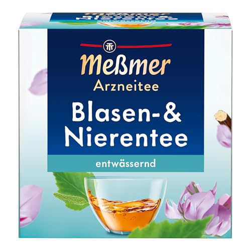 Meßmer Blasen- & Nierentee | entwässernd | 9 Teebeutel | Glutenfrei | Laktosefrei | Vegan