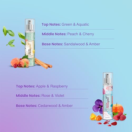 Image of Layer'r Wottagirl Wood Body Splash Spray For Women, 25Ml (Pack Of 4)