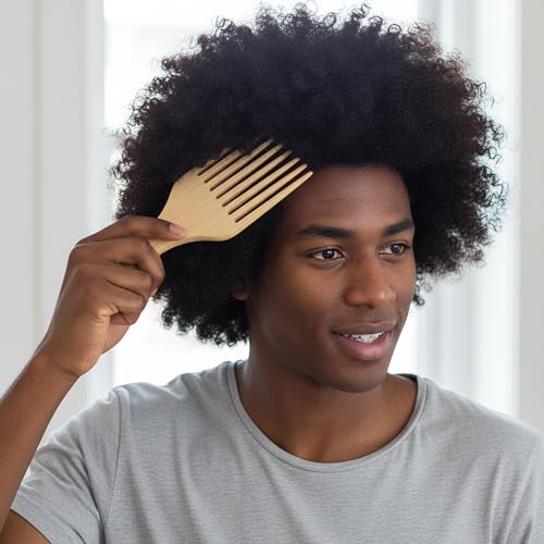 Peine de Madera para Barba y Cabello 2 Piezas miniatura 7