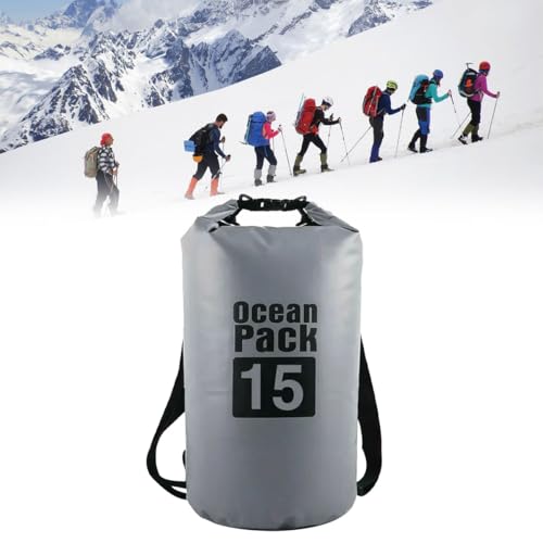 Cerioll 15L Wasserdichte Tasche,Dry Bag,Bolsas Secas para Kayak Impermeables,Bolsa Impermeable Bolsa Seca Mochila Estanca con Correa de Hombro Ajustable,para Rafting Senderismo Viaje de Campamento - imagen 6