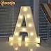 Pooqla LED Marquee Letter Lights Sign, Light Up Alphabet Letter for Home Party Wedding Decoration A