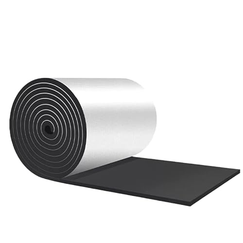 Lopres【自粘着タイプ】アルミ断熱シート 1*1M 屋根・床下・外壁対応 遮熱保温ロール材 カット自由 DIY工事向け 住宅用省エネ建材 夏の熱気侵入防止/冬の冷気遮断 簡単施工タイプ (1*1M厚さ20mm)