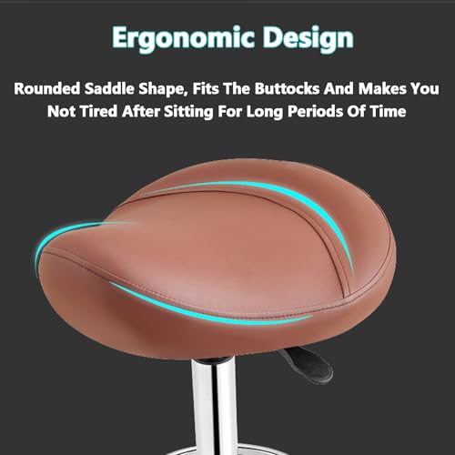 Tabouret pivotant ergonomique avec repose-pieds contre le mal de dos - 4