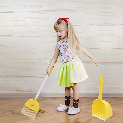 image for SCKTYZS Mini Broom with Dustpan for Kids,Boys Girls Small Cleaning Set
