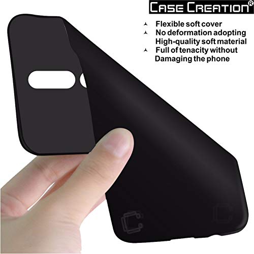 Image of Case Creation Compatible with Nokia 4.2 2019 Back case, Nokia 4.2 Slim Flexible Smart Look case with 360 Camera All Angle Protection (Pure Black)