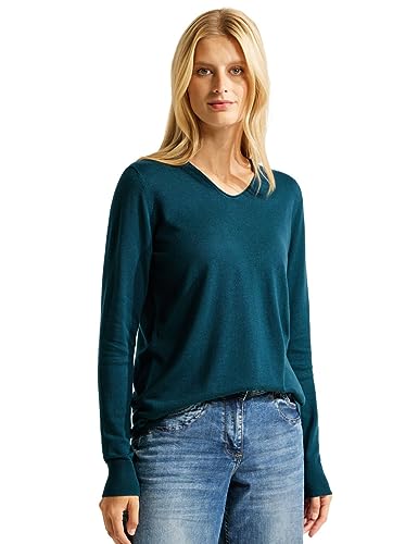Cecil Damen B302342 Strickpullover, deep Lake Green,XXL