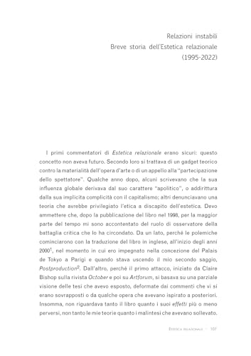 Estetica Relazionale - 5