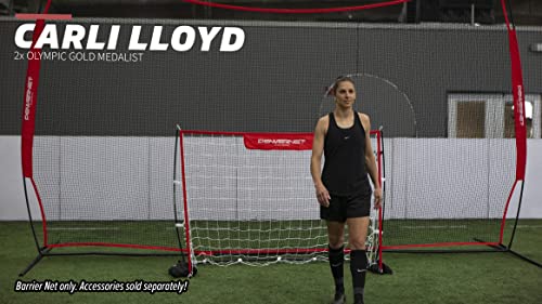 Powernet 16 Ft X 10 Ft Sports Barrier Net | 160 Sqft Of Protection | Safety Backstop | Portable Ez Setup Barricade For Baseball, Lacrosse, Basketball, Soccer, Field Hockey, Softball (Red) #TOP3