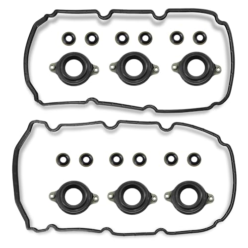 Image of 0362072 Valve Cover Gasket Set with Spark Plug Seals Fit 2013-2021 for Acura Mdx RDX RLX TLX Honda Accord Crosstour Odyssey Passport Pilot Ridgeline 3.0L 3.5L V6 J35Y5 J35Y6