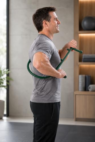 Image of Thera Cane Massager (Green, Single) | Thera Cane Self-Massage Tool for Deep Muscle Pain Relief