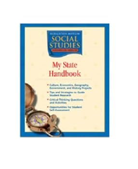 Paperback Houghton Mifflin Social Studies: My State Handbook Grade 4 Book