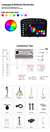JOYX Android 10 Car Radio Suitable for Peugeot 308/408 (2010-2016), Rear View Camera, 2G + 32G, 9 Inch 2.5D, 2 Din - Image 4