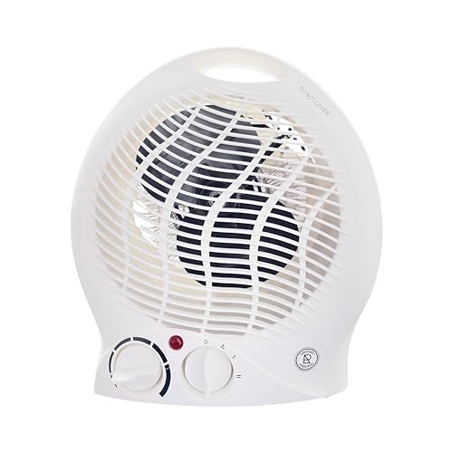 REQUISITE NEEDS Electric Fan Heater Powerful 2KW with 2 Heat settings & Cool Function Upright Electric Quiet Space Heater for Home with Variable Thermostat | Low Energy Usage |Perfect Room Heater