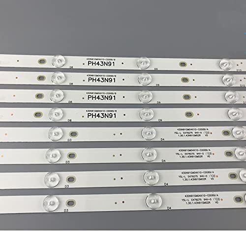 Tira de LED Philco Ph43n91 iluminación trasera 430n91gm04x10c0069 repuesto televisión 43