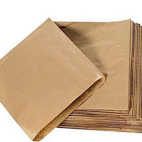 Requisite Needs Large Kraft Paper (7 x 7) Brown SOS Food Carrier Bags Food/Sweet/Fruit/Popcorn Bags - ECO Friendly (Pack of 100)