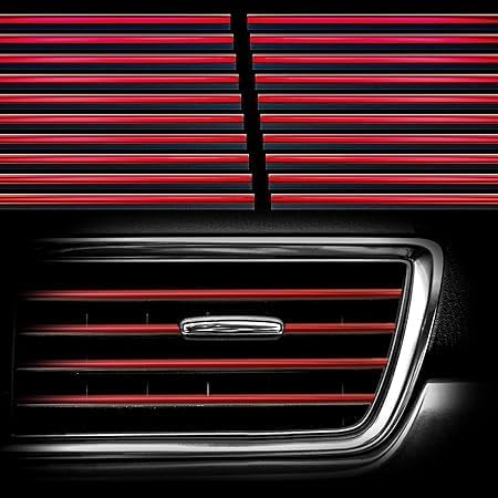 Image of Universal Car AC Vent Outlet Decoration Strip, Waterproof Bendable Air Vent Outlet Trim Decoration, Suitable for Most Air Vent Outlet