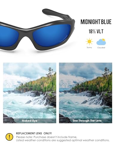 Image of BLAZERBUCK Anti-salt Polarized Replacement Lenses for Oakley Monster Dog Sunglass