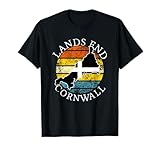 Wenn Sie Lands End, Cornwall auf den britischen Inseln lieben, dann ist dieses Vintage-Shirt ein tolles Geschenk für den Urlaub oder zu Hause.
