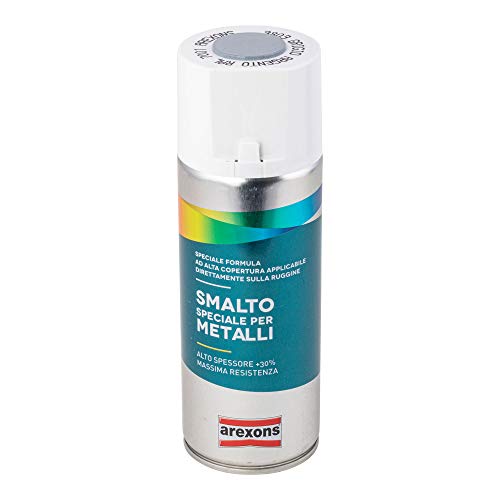 BOMBE DE PEINTURE AREXONS SMALTO SPECIAL METAL BRILLANT GRIS ARGENT AEROSOL 400 ml (3803)