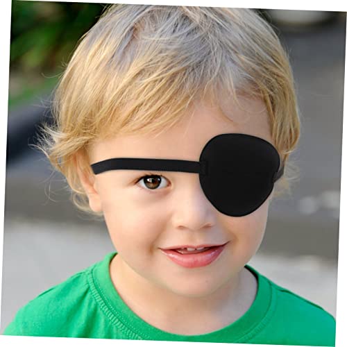 SOLUSTRE 10 Pcs Tapa-olho Único Tapa-olho Preto Ajustável Tampas De Olho Único Ajustáveis Tapa-olho