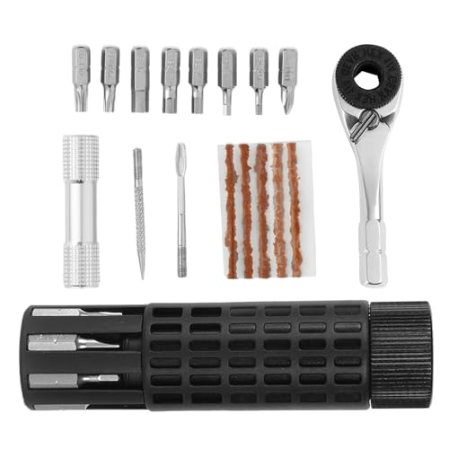 Herramienta de Extracción de Neumáticos de Bicicleta | Herramienta de Apriete para Ruedas de Scooter,Kit Portátil de Reparación de Neumáticos con Trinquete para Bicicleta, Senderismo,