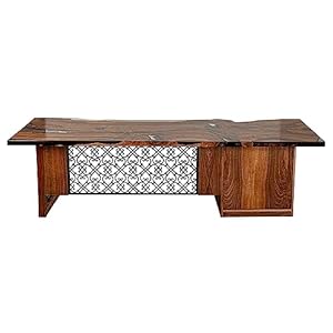 Angora Walnut Epoxy Executive Desk ...