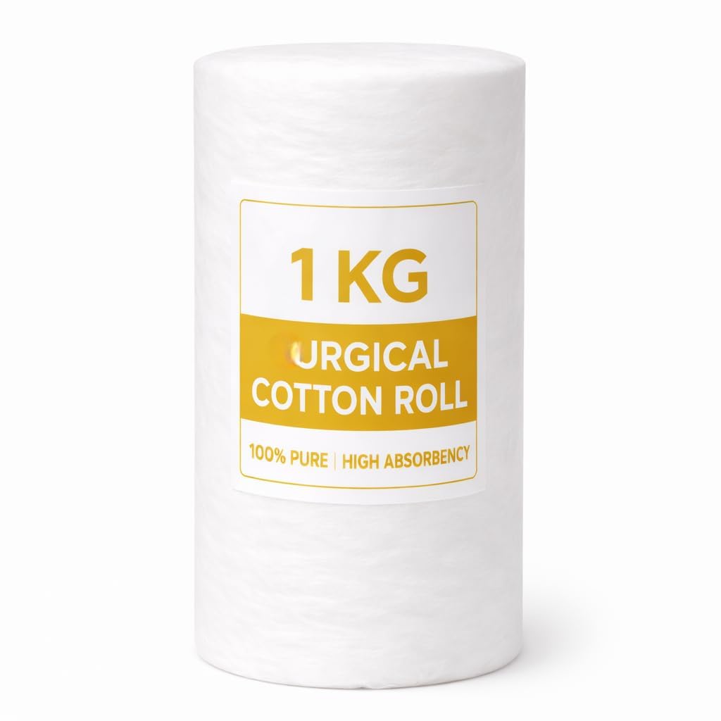 Surgical Cotton Roll, 100% Pure, High Absorbency, White, Medical Grade, 1 kg-image-4