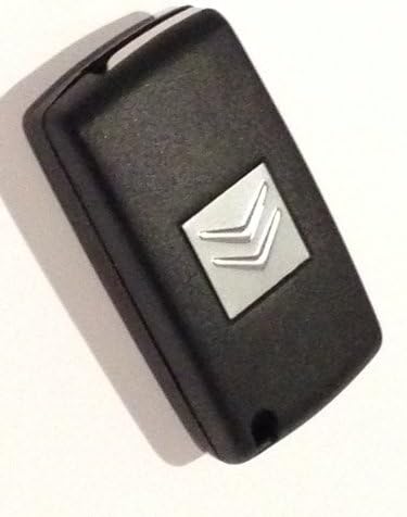 RKFUK® - Replacement 3 Button Remote Car Key Fob Case with Flip Blade for C1 C2 C3 C4 C5 C6 Grand Xsara Picasso Berlingo Dispatch Keys and Fobs suitable for Citroen Cars and Vans