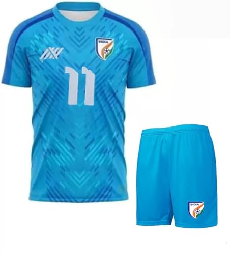 Sportyway Sports Soccer Football chetri Jersey for Boys Football Special Edition chetri 11 Jersey T-Shirt (Kid's, Boy's)