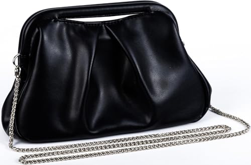 Image of Evening Bag Clutch Purse for Women Top-handle Clutch Bag Detachable Chain Crossbody Bag Party Wedding Handbag