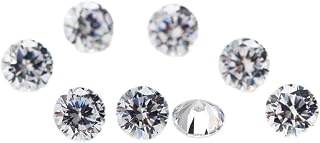 WUZHOUGEMS 0.8-10mm White AAAAA Round Machine Cut Loose Cubic Zirconia Stone Clear CZ Synthetic Gemstone For Jewelry Making