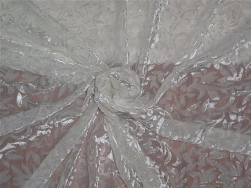 Tissu en velours dévore naturel teint pour éliminer la rigidité des vêtements