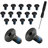 Compatible with Ridge Wallet Screws,14Pcs Anti Loosening for Ridge Wallet Screws Replacement & T5 Torx Screwdrivers,Fit for The RidgeWallet & Minimalist Metal RFIDWallets
