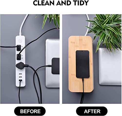 Image of Cable Management Box - 10 pcs, Cable Organizer for Desk, Wire Organizer for Table, Cable Box, Wire Box, Cable Management Box Organizer, Wire Bin for Home & Office