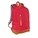 Produktbild Rucksack Tasche Backpack Rucksacktasche mit gepolsterten Schulterriemen und Applikationen in Wildleder Optik Freizeit Sporttasche von noTrash2003® (Rot)