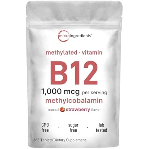 Micro Ingredients Chewable Vitamin B12 1,000mcg Cover