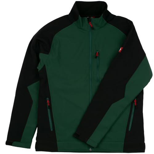 Engelbert Strauss Herren Softshelljacke dryplexx softlight, Farbe:grün/schwarz, Größe:L