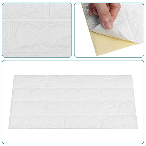 Okdeals AM8AM0F4W1US Self-Adhesive Wallpaper Diy Three-Dimensional Foam Panel Tile Brick Pattern 10Pcs 38*35Cm thumb #1