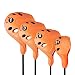 PGM Golf Head Cover for 4 Count Drivers Fairway Woods Hybrid Golf Club Cover with No. Pins Fit Oversized Right Handed Easy on Off Extra Club Protection Washable Cover for All Brands Gift for Family