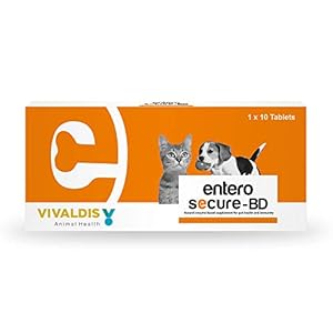 Vivaldis Entero Secure – BD | Natural Probiotics Based Cat and Dog Supplement with Neem & Papaya Enzymes for Digestion and Healthy Stomach | for Dogs & Cats 10 Tablets
