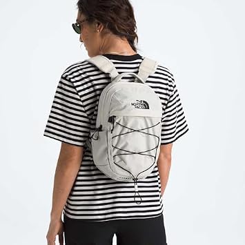 The North Face Borealis Mini Backpack, White Dune/TNF Black, One Size