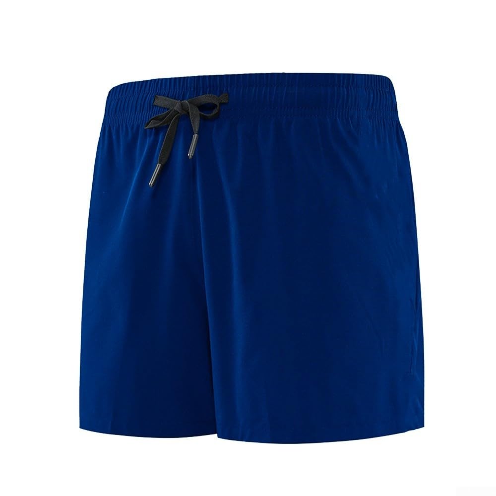 Mens Polyester Quick-Dry Sports Shorts Breathable Solid Color Adjustable Drawstring Waist Casual Fitness Running Yoga Basketball Outdoor Sizes