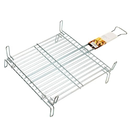 Parrilla doble zincada 45 x 45 cm colección LA DEHESA