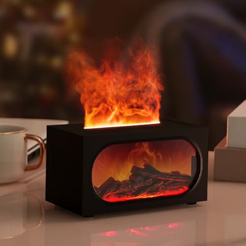 Diffuseur d'arômes flamme 3D contre l'air sec du bureau